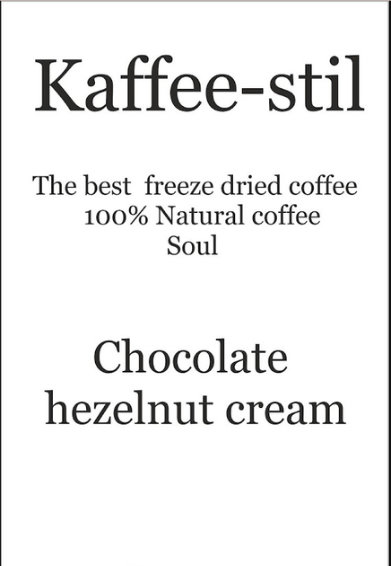 Кофе сублимированный (растворимый) Kaffee-stil «Шоколадно-ореховый крем» 100 г - Фото 2 Кофе сублимированный (растворимый) Kaffee-stil «Шоколадно-ореховый крем» 100 г - изображение 2