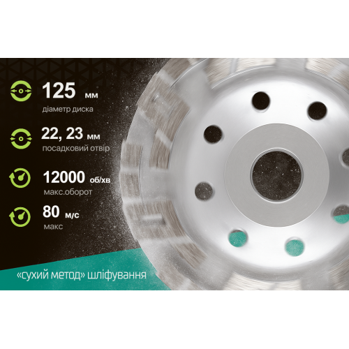 Alloid Pro. Диск алмазный шлифовальный Advanced Segment 125мм - изображение 4