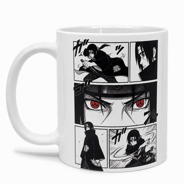 Чашка аниме Итачи Учиха из манги Наруто Naruto 330 мл Белая - Фото 1 Чашка аниме Итачи Учиха из манги Наруто Naruto 330 мл Белая - изображение 1