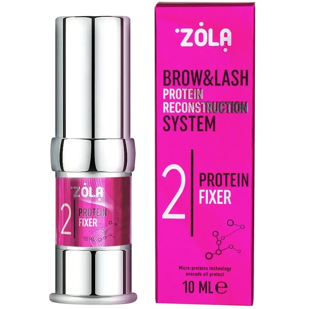 Состав для ламинирования бровей Zola 02 Protein Fixer, 10 мл - Фото 1 Состав для ламинирования бровей Zola 02 Protein Fixer, 10 мл - изображение 1