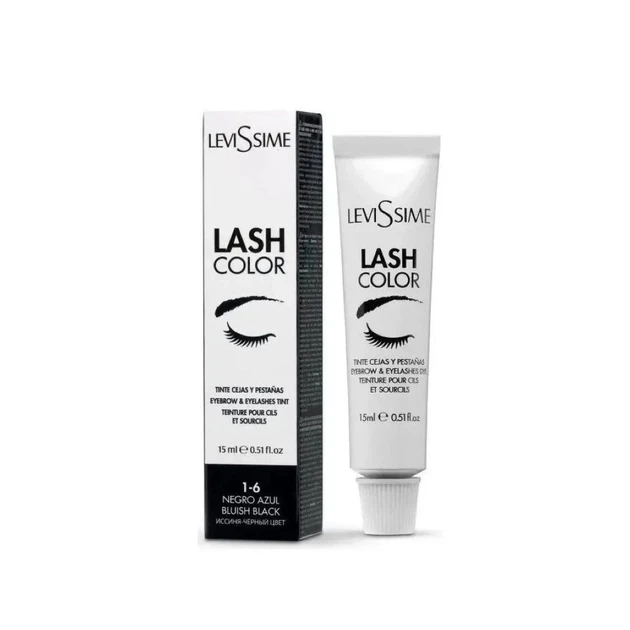 Краска для бровей и ресниц LeviSsime Lash Color No1.6 Bluish Black/Синяя-черная 15мл - Фото 1 Краска для бровей и ресниц LeviSsime Lash Color No1.6 Bluish Black/Синяя-черная 15мл - изображение 1