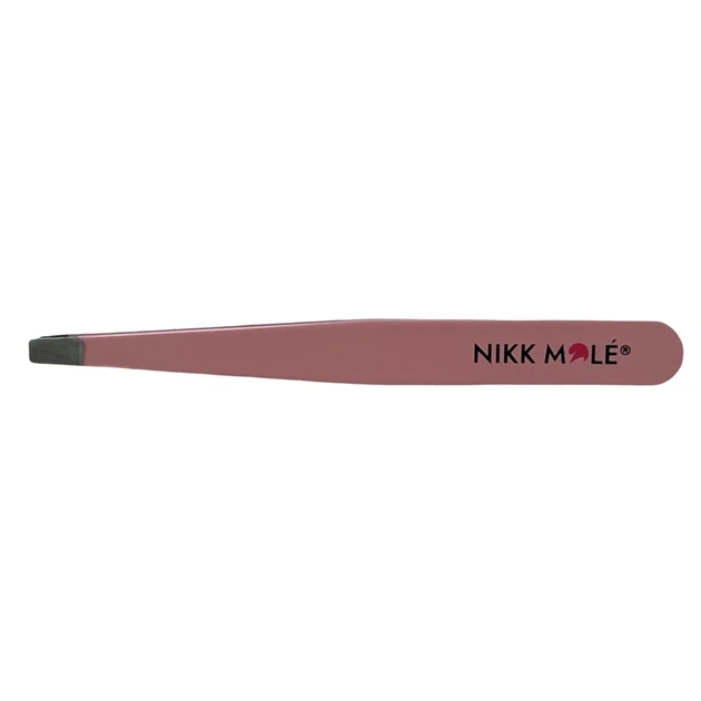 Пинцет Nikk Mole для бровей прямой, розовый - изображение 2