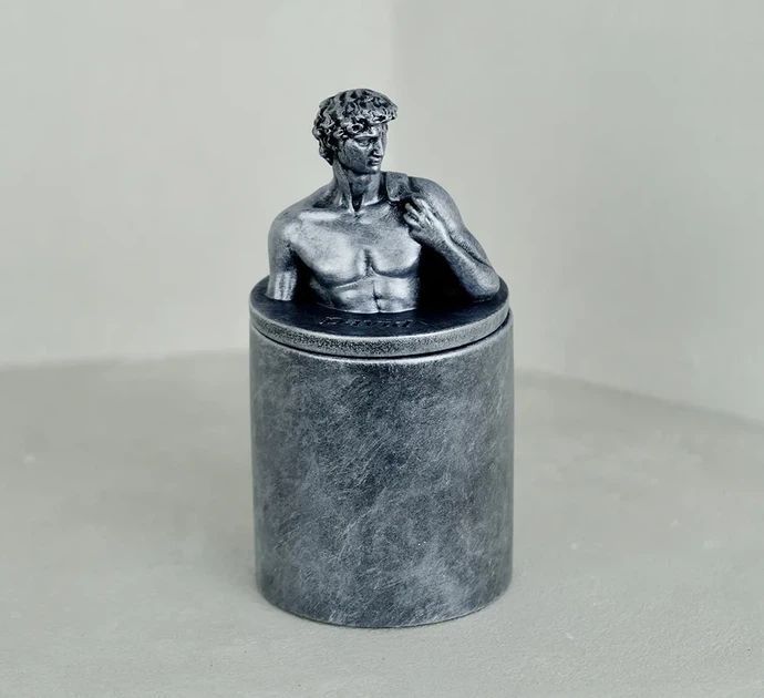 Аромасвічка DAVID AGARWOOD SILVER 100% WOOD WAX 165g 35h Гранд Презент NAC 1109 - зображення 3