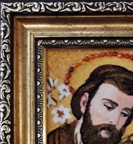 Ікона з бурштину Святе Сімейство і-109 Гранд Презент 15*20 - Фото 4 Ікона з бурштину Святе Сімейство і-109 Гранд Презент 15*20 - изображение 4