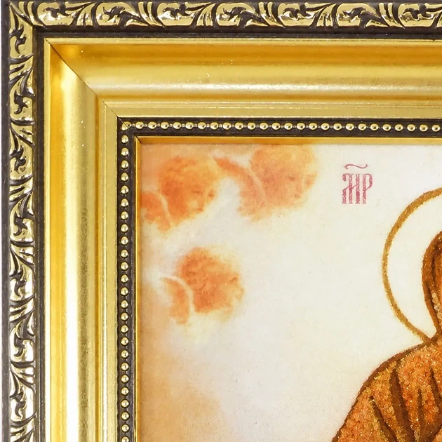 Икона из янтаря «Покров» — икона Божией Матери Гранд Презент 20*30 і-70 - изображение 4