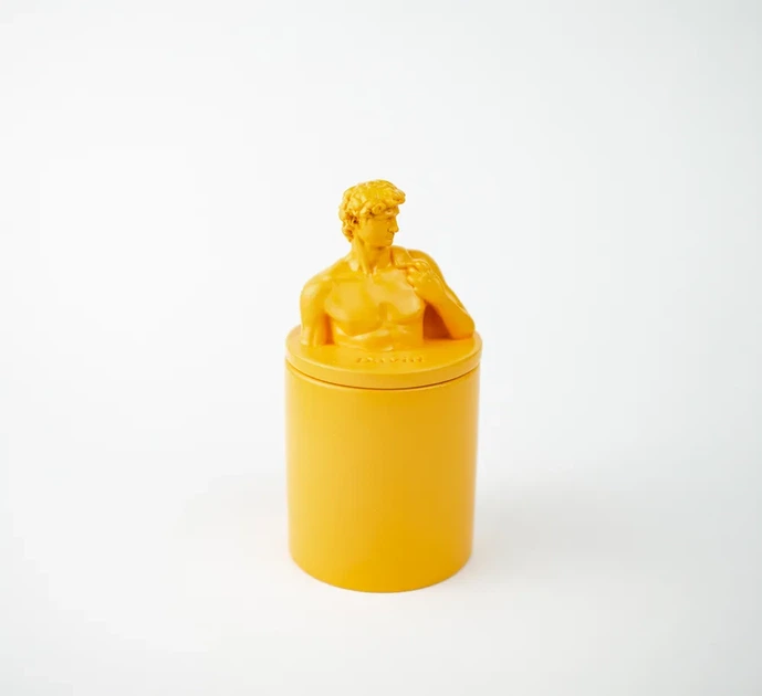 Аромасвічка DAVID AGARWOOD YELLOW 100% WOOD WAX 165g 35h Гранд Презент NAC 1002Y - изображение 4