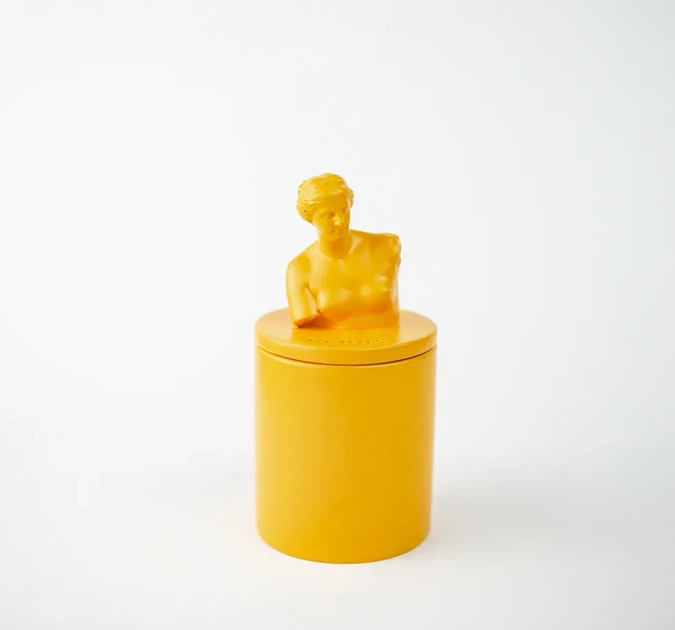 Аромасвічка VENUS CHERRY BLOSSOM YELLOW 100% WOOD WAX 165g 35h Гранд Презент NAC 1012Y - зображення 4