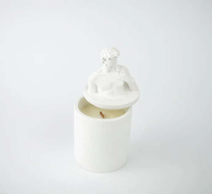 Аромасвічка DAVID AGARWOOD WHITE 100% WOOD WAX 165g 35h Гранд Презент NAC 1005W - изображение 3