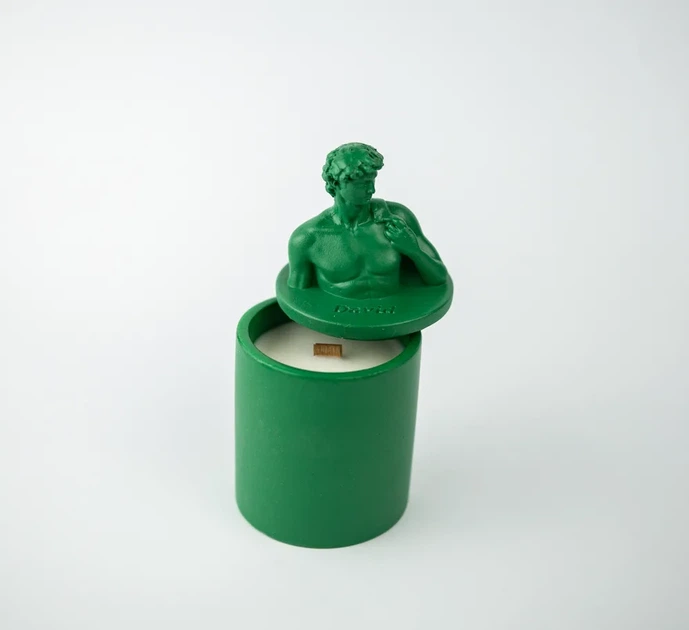 Аромасвічка DAVID AGARWOOD GREEN 100% WOOD WAX 165g 35h Гранд Презент NAC 1003GR - изображение 3
