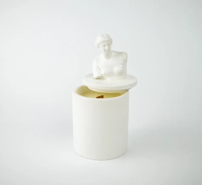 Аромасвічка VENUS CHERRY BLOSSOM WHITE 100% WOOD WAX 165g 35h Гранд Презент NAC 1015W - зображення 3