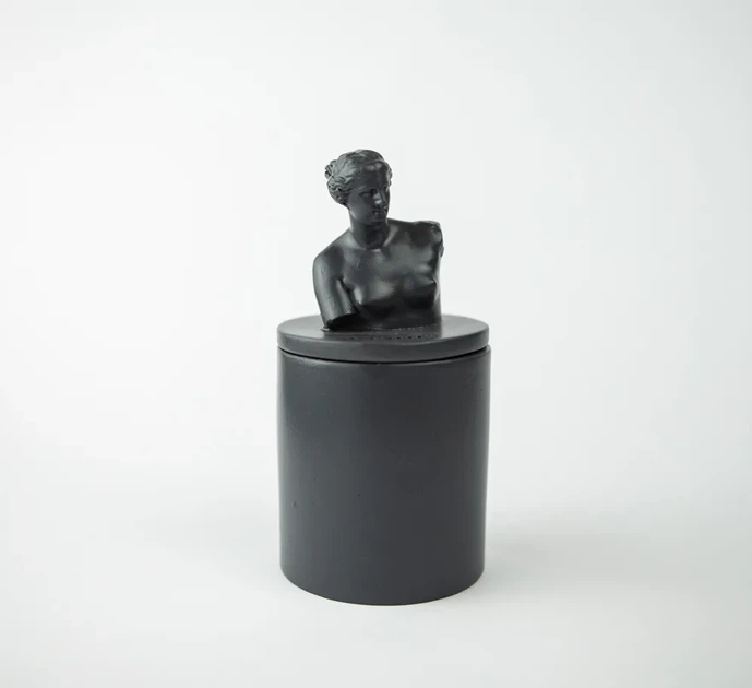 Аромасвічка VENUS CHERRY BLOSSOM GRAFITE 100% WOOD WAX 165g 35h Гранд Презент NAC 1014GF - зображення 4