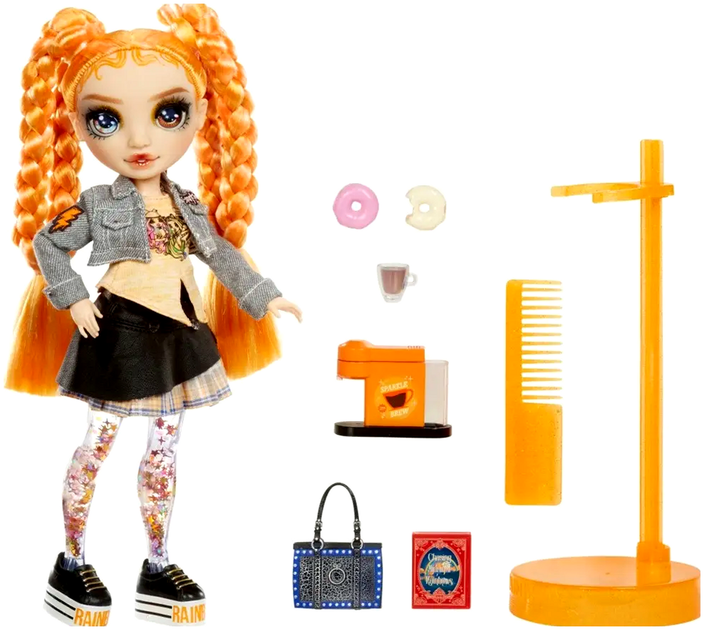 Кукла Rainbow High с аксессуарами для творчества 28 см оранжевая HE0865 - Фото 7 Кукла Rainbow High с аксессуарами для творчества 28 см оранжевая HE0865 - изображение 7