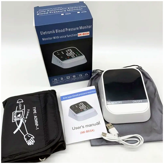 Автоматический тонометр на плечо с памятью и USB для контроля давления 1 шт LS-2371 - изображение 7
