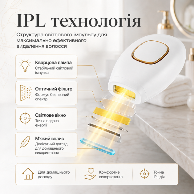 Эпиляторы для зоны бикини лица и тела Фотоэпилятор IPL для удаления волос на руках ногах - изображение 3