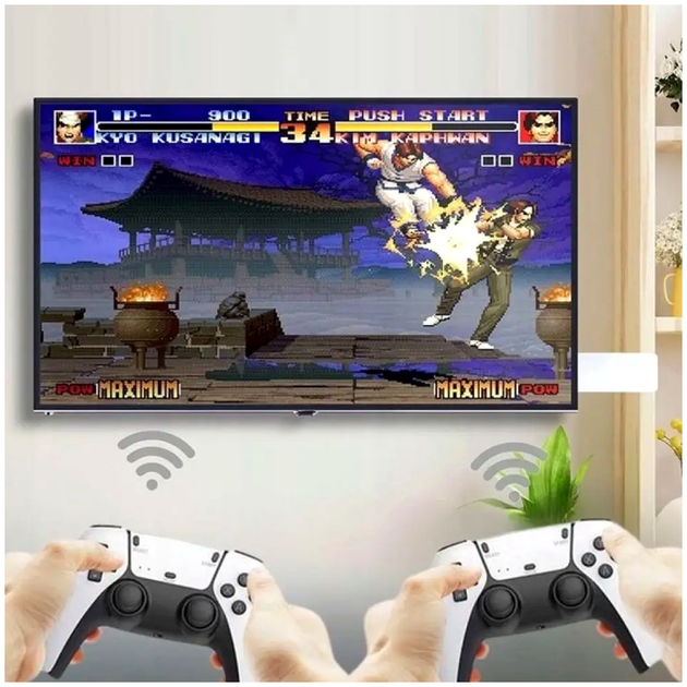 Игровая консоль 64GB 4K портативная 2 джойстика 20000 игр белый LS-849 - изображение 6