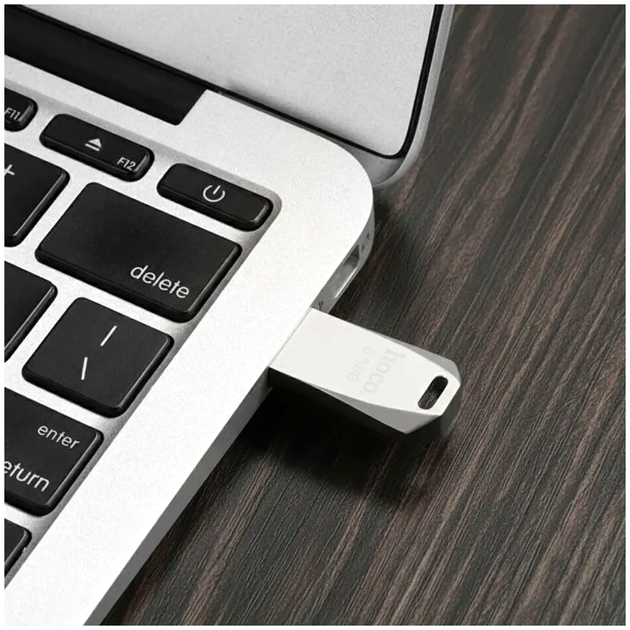 Флеш-накопитель USB 2.0 64 ГБ для ноутбука металлический Hoco LS-2351 - изображение 6