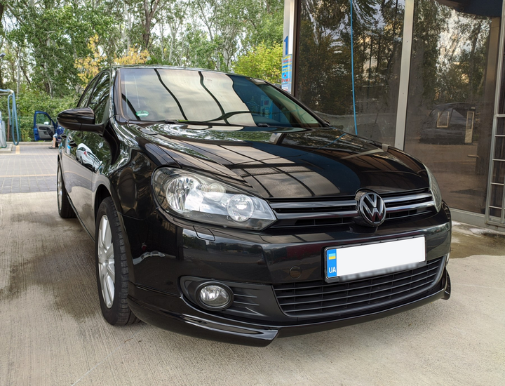 Передня Lip накладка DPT V-2 (під фарбування) для Volkswagen Golf 6 2008-2014 рр - Фото 3 Передня Lip накладка DPT V-2 (під фарбування) для Volkswagen Golf 6 2008-2014 рр - зображення 3