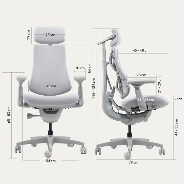 Fotel biurowy LiberNovo Omni Space Gray (CP-GW-0000015-00-00) - Zdjęcie 15 Fotel biurowy LiberNovo Omni Space Gray (CP-GW-0000015-00-00) - obraz 15