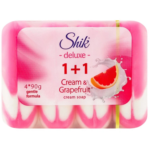 Набор крем-мыла туалетного Shik Deluxe 1+1 "Грейпфрут", 90 г - 594170 - Фото 2 Набор крем-мыла туалетного Shik Deluxe 1+1 "Грейпфрут", 90 г - 594170 - изображение 2