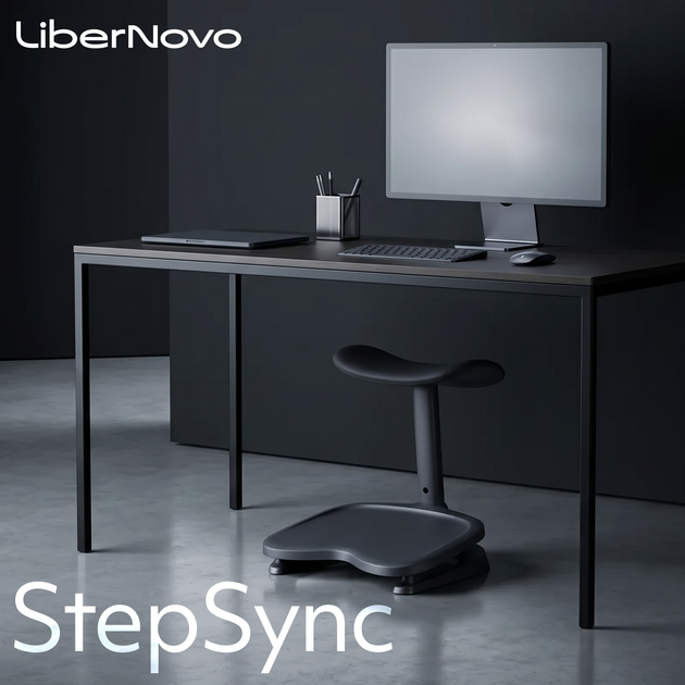 Ergonomiczny podnóżek LiberNovo Omni StepSync Footrest Space Black (CP-GW-0000002-00-01) - Zdjęcie 4 Ergonomiczny podnóżek LiberNovo Omni StepSync Footrest Space Black (CP-GW-0000002-00-01) - obraz 4