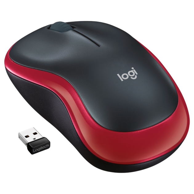 Миша бездротова Logitech M185 Red (910-002240) - Фото 4 Миша бездротова Logitech M185 Red (910-002240) - зображення 4