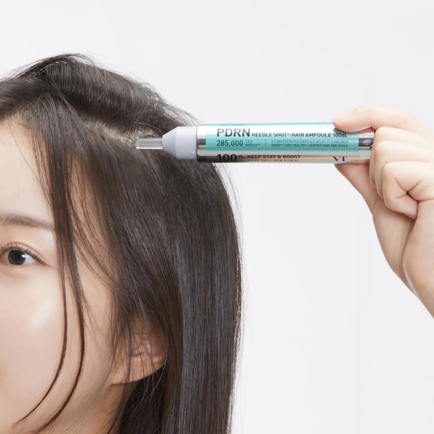 Высококонцентрированная ампула для волос VT Cosmetics PDRN Reedle Shot Hair Ampoule 100dL 15 мл. - изображение 4