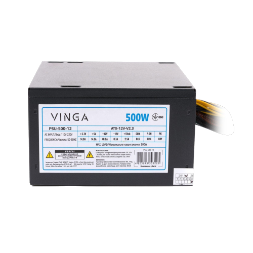 Блок живлення Vinga 500W ОЕМ (PSU-500-12) - изображение 2