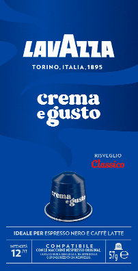Кава Lavazza Crema e Gusto Classico капсули алюмінієві сумісні з Nespresso* 10 шт - Фото 1 Кава Lavazza Crema e Gusto Classico капсули алюмінієві сумісні з Nespresso* 10 шт - изображение 1