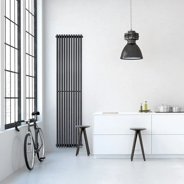 Дизайнерский радиатор Betatherm Praktikum 2 1800×425 вертикальный, черный матовый - Фото 4 Дизайнерский радиатор Betatherm Praktikum 2 1800×425 вертикальный, черный матовый - изображение 4