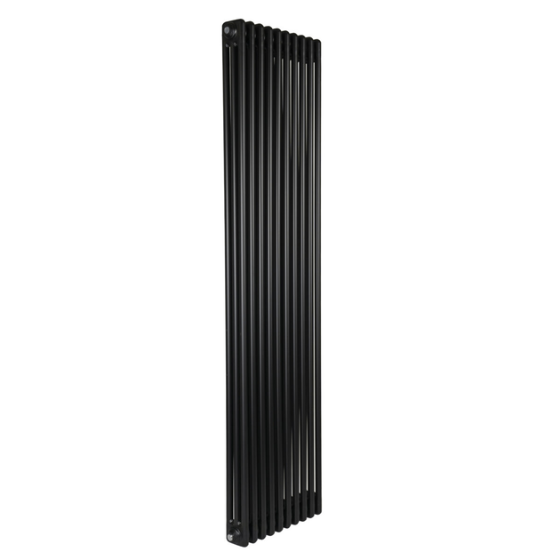 Дизайнерский радиатор Warm Well Column 3 1800×470 вертикальный, черный матовый - изображение 2