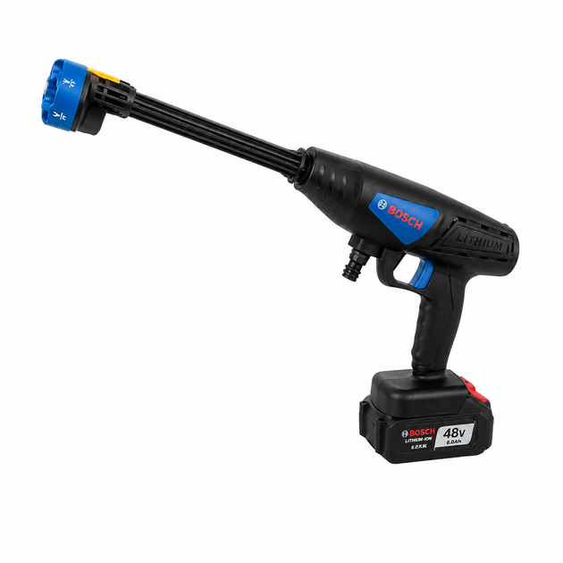 Мойка авто Bosch BS5189 Аппарат для мойки автомашин высокого давления 26bar Мойка автомобильная 6 Ah Минимойка высокого давления для авто - Фото 3 Мойка авто Bosch BS5189 Аппарат для мойки автомашин высокого давления 26bar Мойка автомобильная 6 Ah Минимойка высокого давления для авто - изображение 3