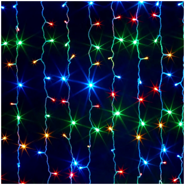 Гирлянда штора 2х2 м 240LED RGB для дома и улицы LS-599 - изображение 2