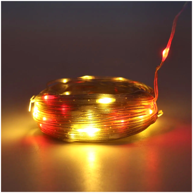 Светодиодная гирлянда 200 LED 20 метров USB пульт для дома мультицвет LS-2365 - изображение 9