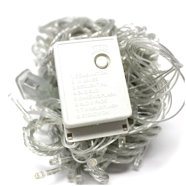 Гирлянда Нить 9м 100LED для дома холодный белый LS-603 - изображение 3