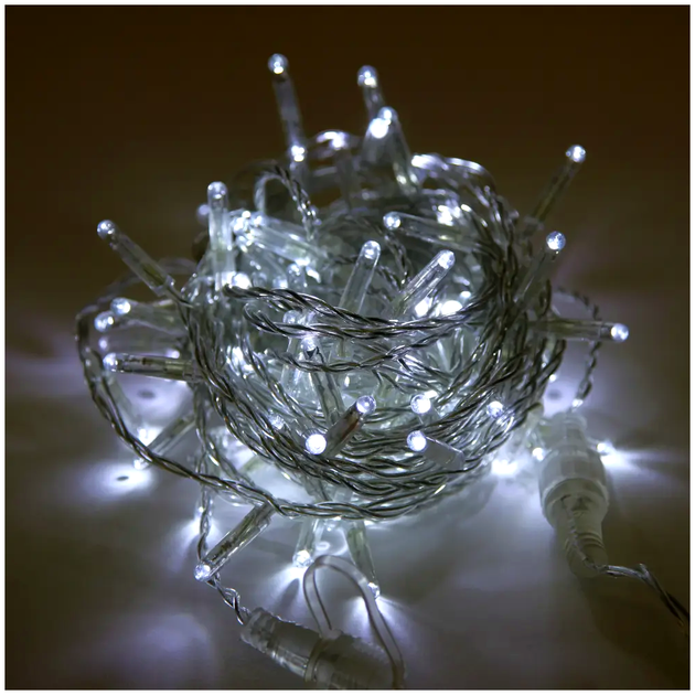 Гирлянда Нить 9м 100LED для дома холодный белый LS-603 - изображение 10