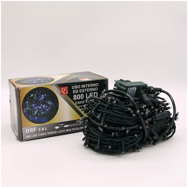 Гирлянда нить 800 LED 40м для дома и улицы мультиколор LS-2418 - изображение 10