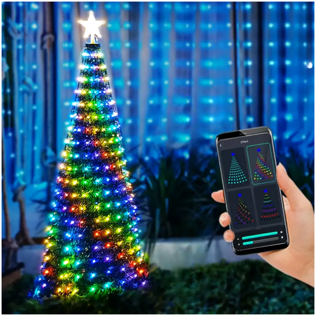 Светодиодная гирлянда 250 диодов USB 2 5 м для дома RGB LS-1882 - изображение 2