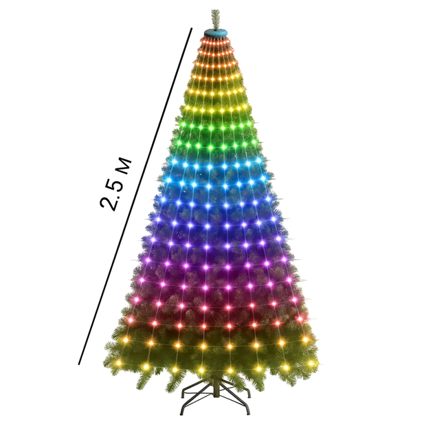 Светодиодная гирлянда 250 диодов USB 2 5 м для дома RGB LS-1882 - изображение 8