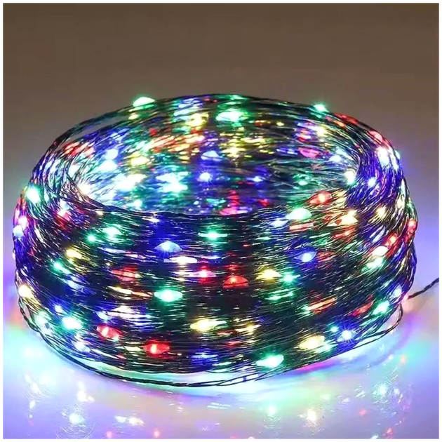 Светодиодная гирлянда 60 метров 600 LED USB для декора разноцветная LS-2353 - изображение 5