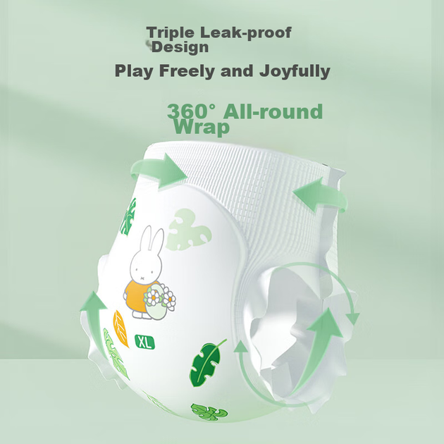 Подгузники-трусики Solove Miffy Little Garden 2.0L, 36 шт (9-14 кг) - изображение 4