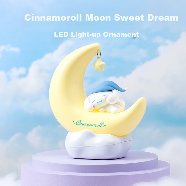Нічник MINISO Cinnamoroll місяць, для спальні, декоративний, подарунковий - зображення 3