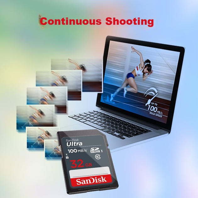 Карта памяти SANDISK Ultra SDHC 32GB Class 10 UHS-I U1 (SDSDUNB-032G-ZN3IN) - изображение 7