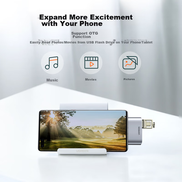 Док-станция расширения UGREEN Type-C, адаптер USB-C, разветвитель USB 3.0, док-станция с прямым подключением 2-входовых разъемов, совместима с ноутбуками Macbook и Huawei, конвертер для телефонов и планшетов. - Фото 7 Док-станция расширения UGREEN Type-C, адаптер USB-C, разветвитель USB 3.0, док-станция с прямым подключением 2-входовых разъемов, совместима с ноутбуками Macbook и Huawei, конвертер для телефонов и планшетов. - изображение 7