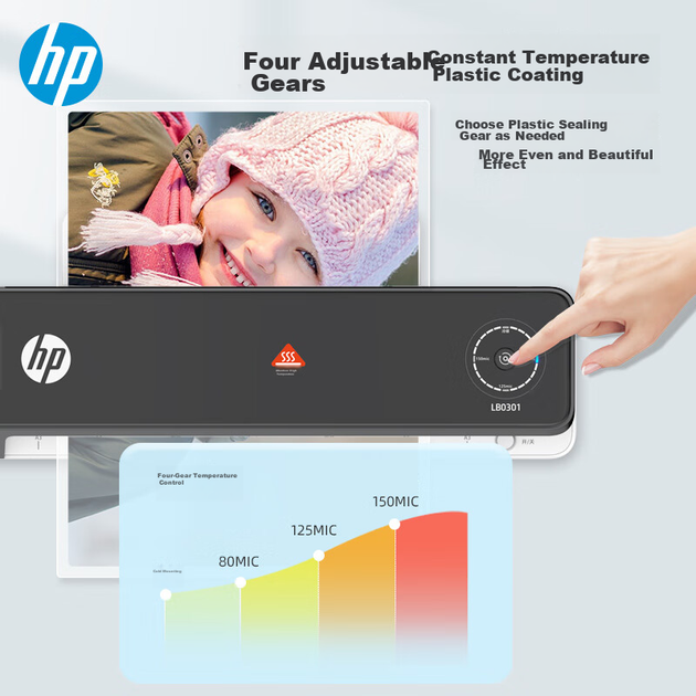 Ламинатор HP A3/A4 4 режима, для дома и офиса, LB0301 - изображение 5