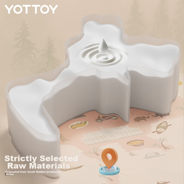 Коврик для йоги Yottoy из натурального каучука, нескользящий, 183×68 см - Фото 9 Коврик для йоги Yottoy из натурального каучука, нескользящий, 183×68 см - изображение 9