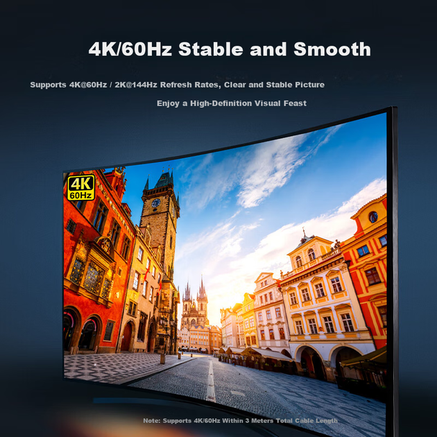 Переключатель видео UGREEN DP 2-в-1 4K60Hz 2K144Hz для ПК 60622 - изображение 10