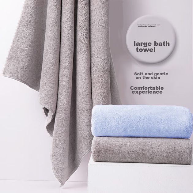 Полотенце банное Grace Coral Fleece, антибактериальное, флисовое, впитывающее - изображение 7