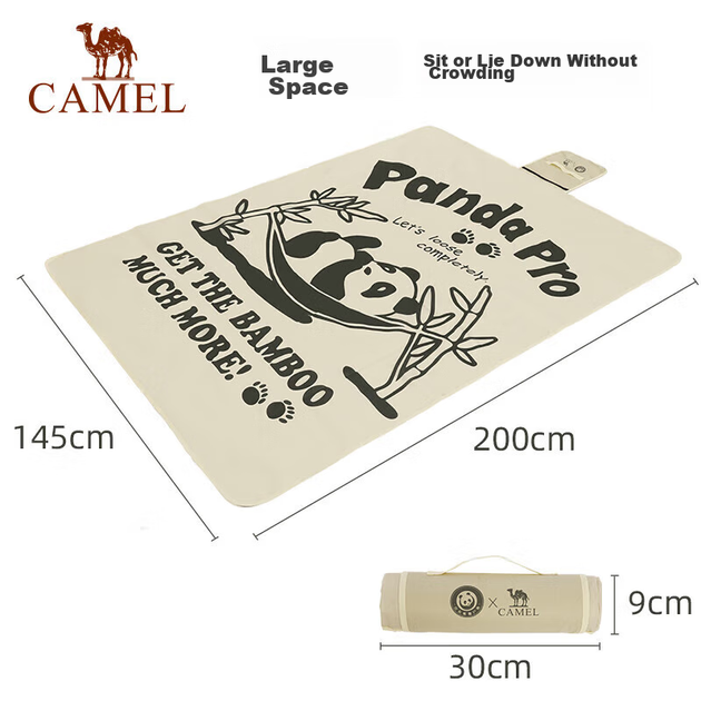 Коврик для пикника CAMEL 1J32266312 влагонепроницаемый утолщенный, грязно-белый - Фото 6 Коврик для пикника CAMEL 1J32266312 влагонепроницаемый утолщенный, грязно-белый - изображение 6