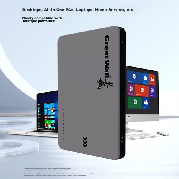 Твердотельный накопитель Great Wall SSD 1 ТБ, интерфейс SATA 3.0, скорость чтения 550 МБ/с, совместим с настольными компьютерами/ноутбуками, серия GW560. - изображение 10