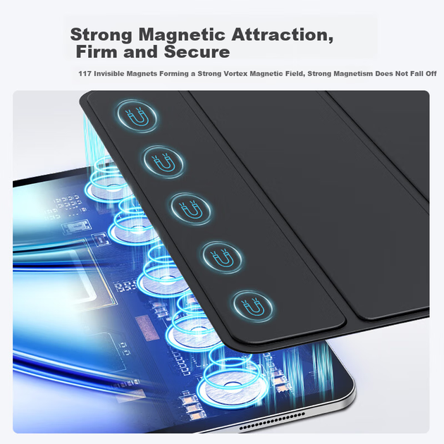 Чохол для планшета Apple iPad Air 13" 2026/2025/2024 Black - Фото 2 Чохол для планшета Apple iPad Air 13" 2026/2025/2024 Black - зображення 2